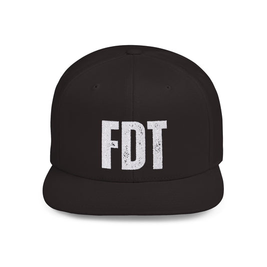 FDT Snapback Hat Satire - Black, Flat Bill Snapback Cap for Political Activists, Protesters, Hip Hop Fans, Anti-Trump Apparel, Political