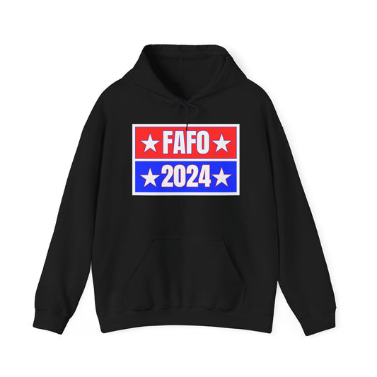 Anti Trump FAFO 2024 Resistance Hoodie, Political Activist Sweatshirt, Protest Apparel, Unisex Hooded Pullover, Black