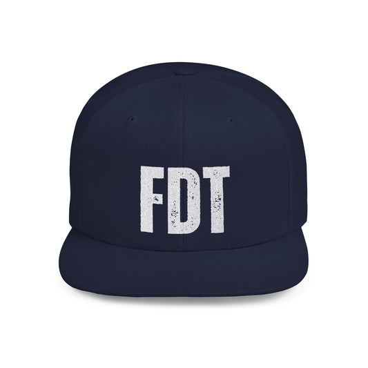 FDT Snapback Hat Political Satire - Navy Blue